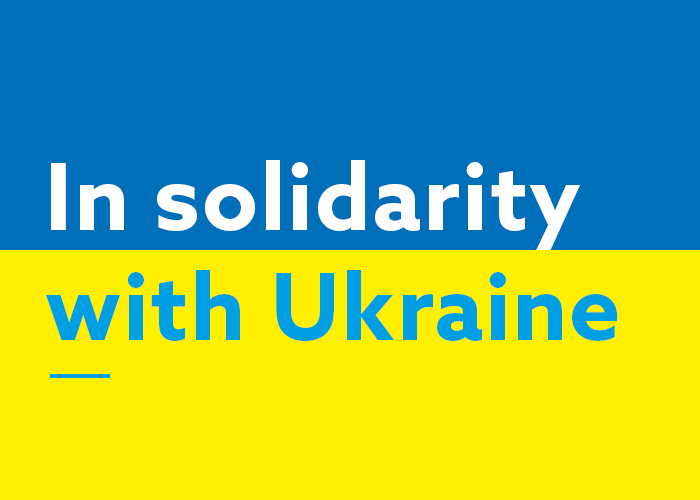 In solidarity with Ukraine.